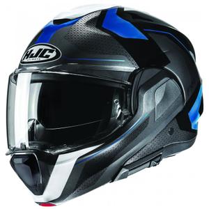 Casque moto modulable HJC F100 Bios MC2 gris-bleu