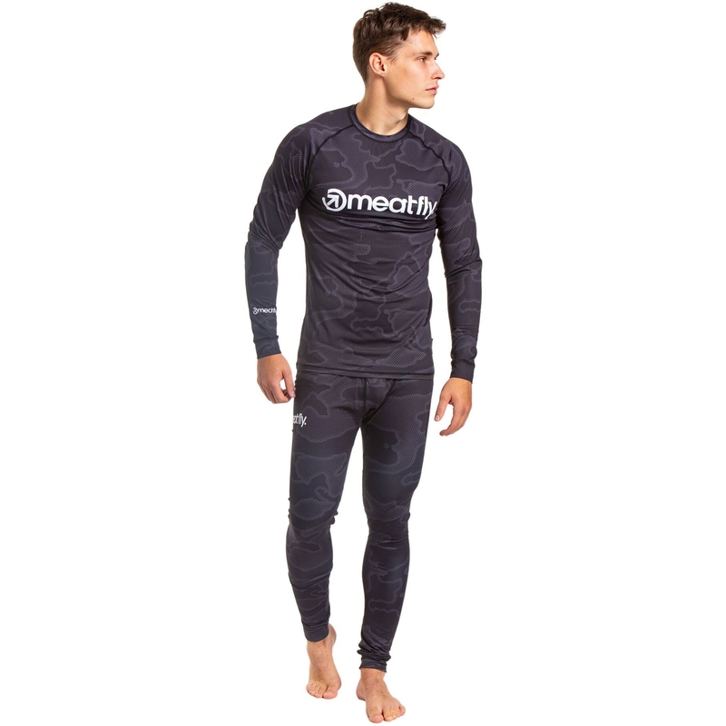 Sous-vêtement thermique Meatfly Sloan noir-gris