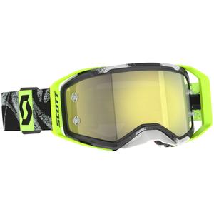 Lunettes de motocross SCOTT Prospect 2.0 noir-jaune fluo avec verre miroir jaune