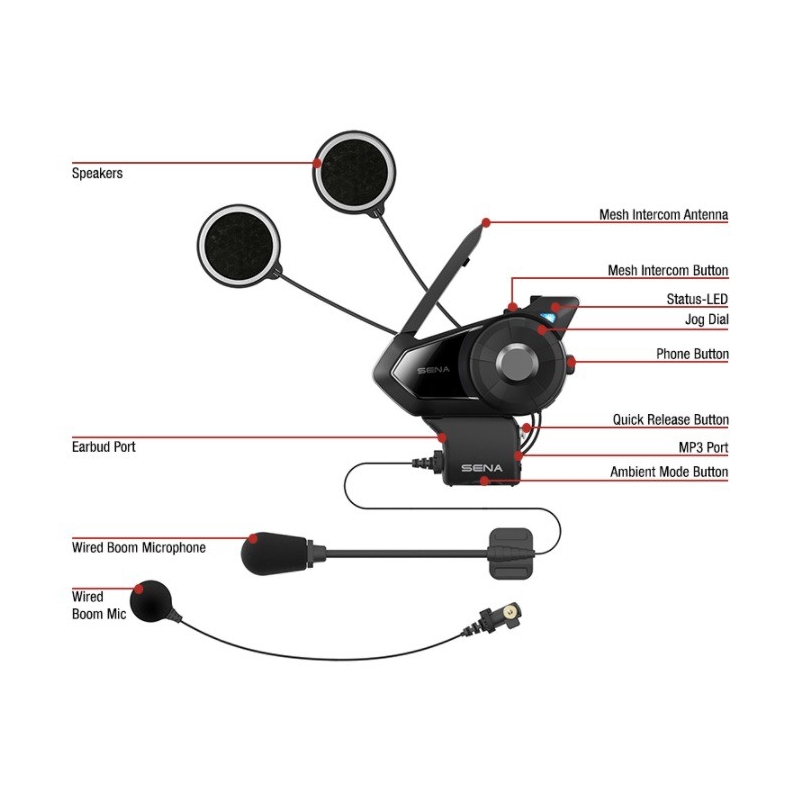Lot de 2 interphones Bluetooth SENA 30K