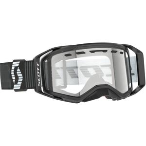 Lunettes de motocross SCOTT Prospect 2.0 Enduro noir-blanc avec plexiglas transparent