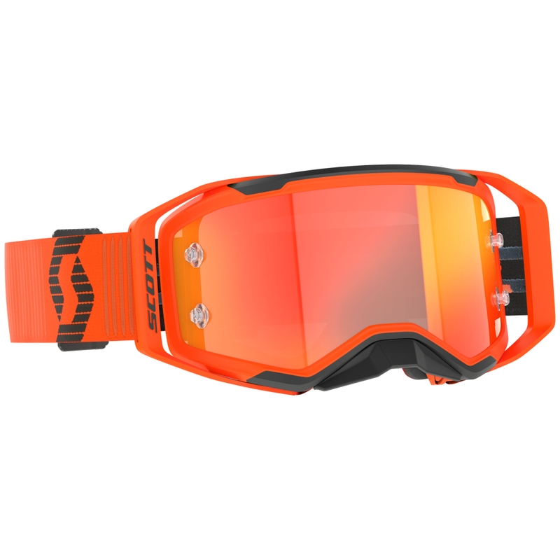 Lunettes de motocross SCOTT Prospect 2.0 orange-noir avec plexiglas miroir orange