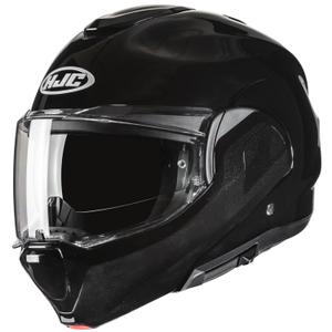 Casque moto modulable HJC F100 Solid noir métallisé