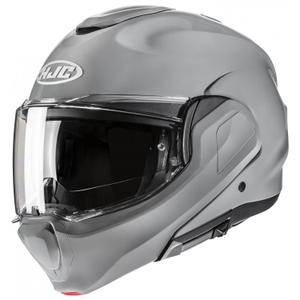 Casque moto modulable HJC F100 Solid gris