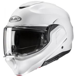 Casque moto modulable HJC F100 Solid blanc perle
