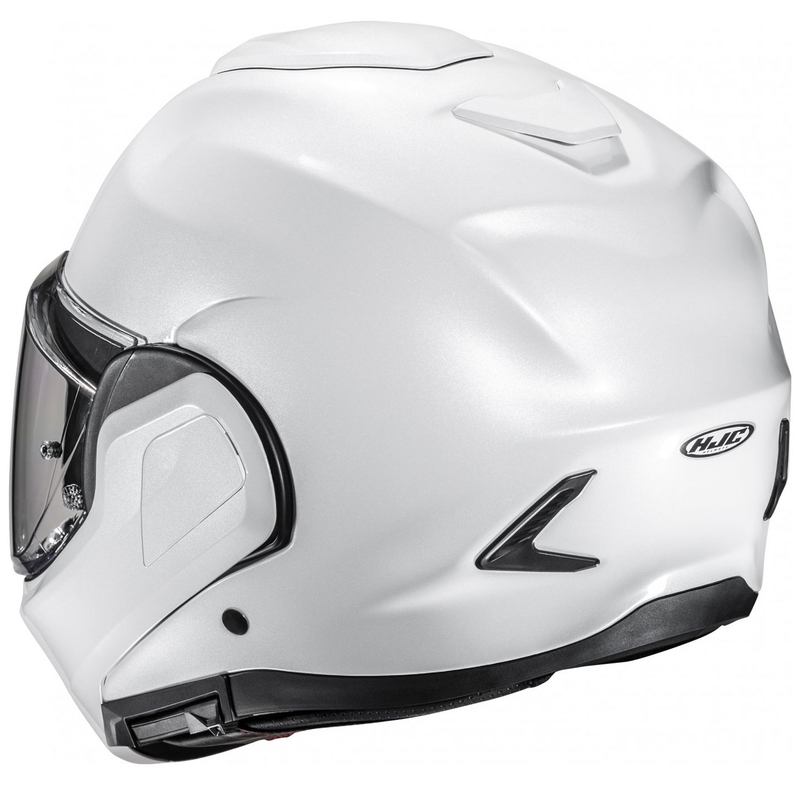 Casque moto modulable HJC F100 Solid blanc perle