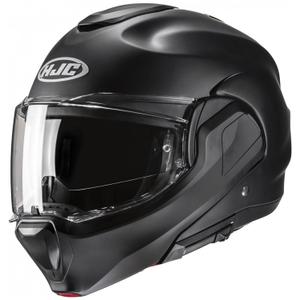 Casque moto modulable HJC F100 Solid Semi Flat noir