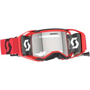 Lunettes de motocross SCOTT Prospect 2.0 WFS rouge-noir avec plexiglas transparent