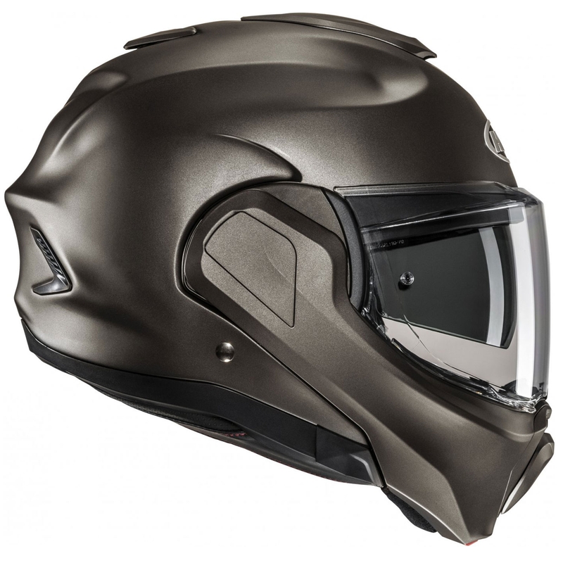 Casque moto modulable HJC F100 Solid Semi noir-titane