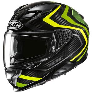 Casque moto intégral HJC F71 Carbon Nevio MC3H noir-vert fluo