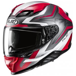 Casque moto intégral HJC F71 Fes MC1SF gris-rouge-blanc