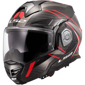 Casque moto modulable LS2 FF901 Advant XC Future II noir-rouge