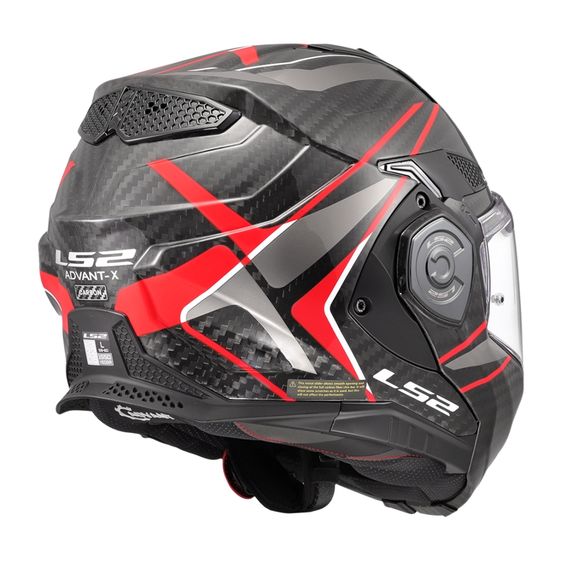 Casque moto modulable LS2 FF901 Advant XC Future II noir-rouge