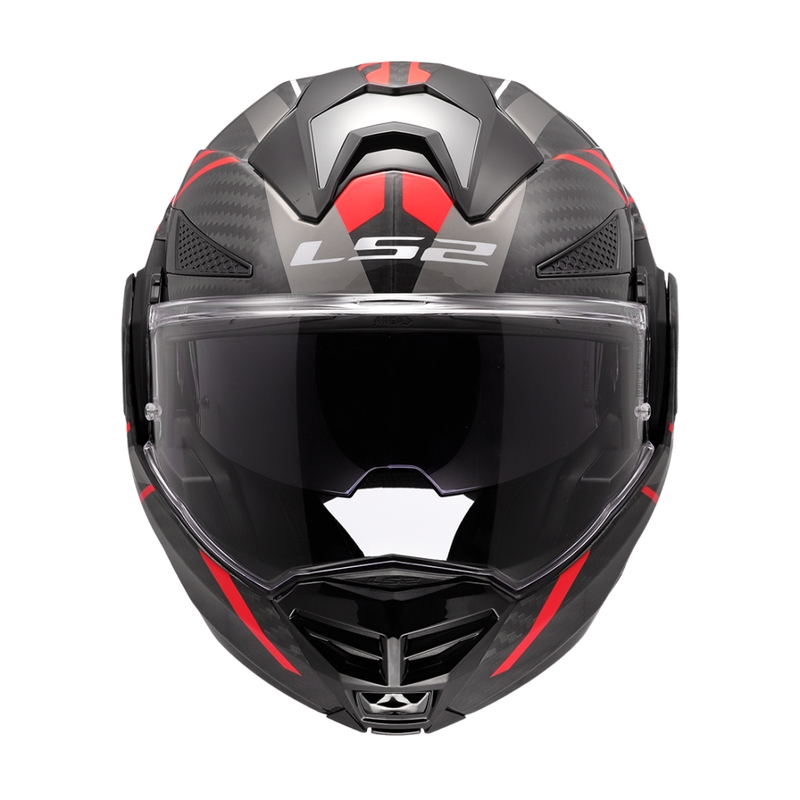 Casque moto modulable LS2 FF901 Advant XC Future II noir-rouge