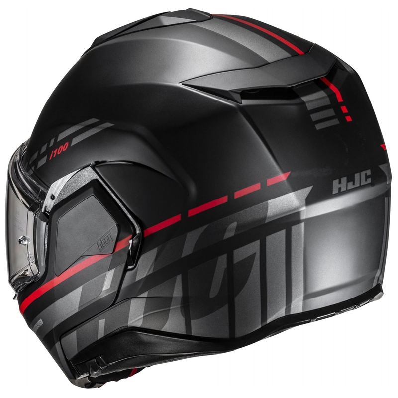 Casque moto modulable HJC i100 Sysma MC1SF gris-noir