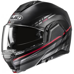 Casque moto modulable HJC i100 Sysma MC1SF gris-noir