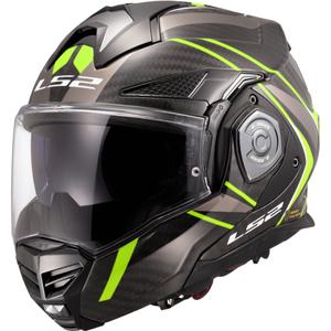 Casque moto modulable LS2 FF901 Advant XC Future II noir-jaune fluo