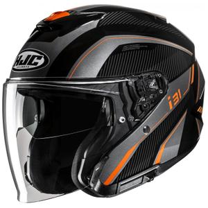 Casque moto ouvert HJC i31 Reno MC7 noir-gris