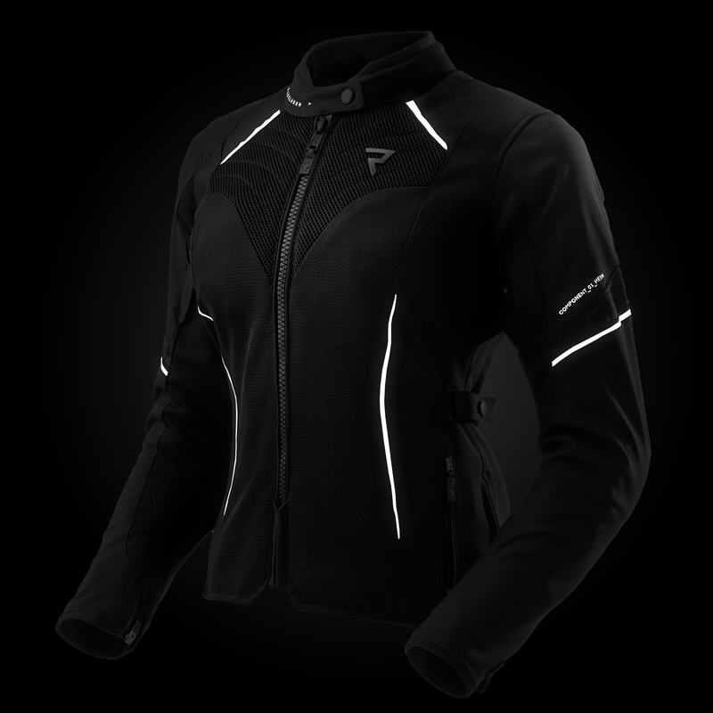 Veste de moto pour femme Rebelhorn Jax noire