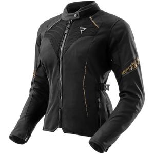 Blouson moto femme Rebelhorn Jax noir et or
