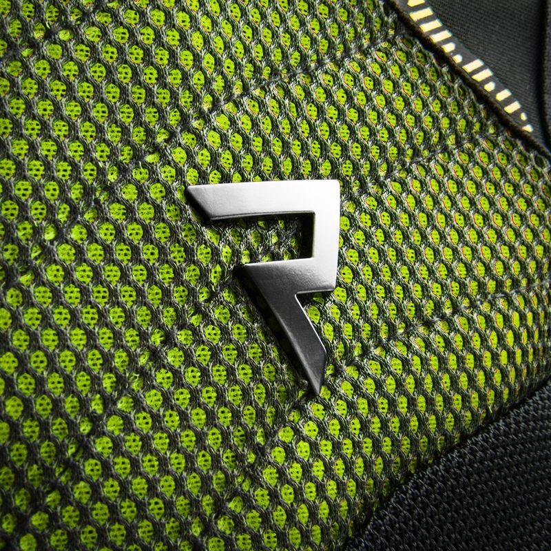 Blouson moto femme Rebelhorn Jax noir-jaune fluo