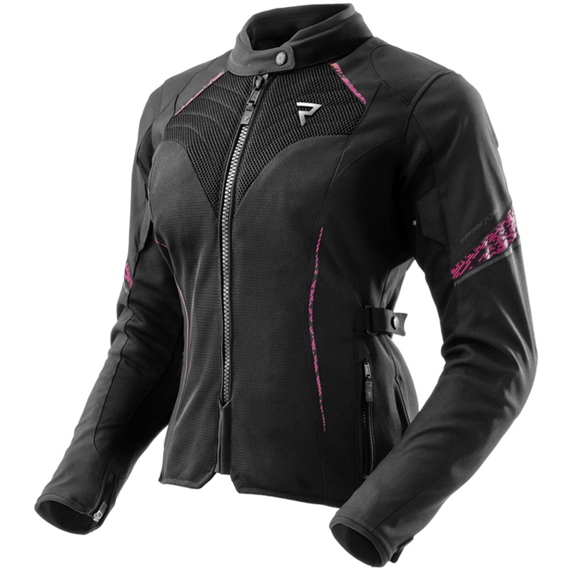 Blouson moto femme Rebelhorn Jax noir-rose