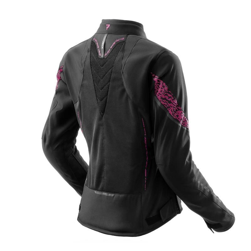 Blouson moto femme Rebelhorn Jax noir-rose