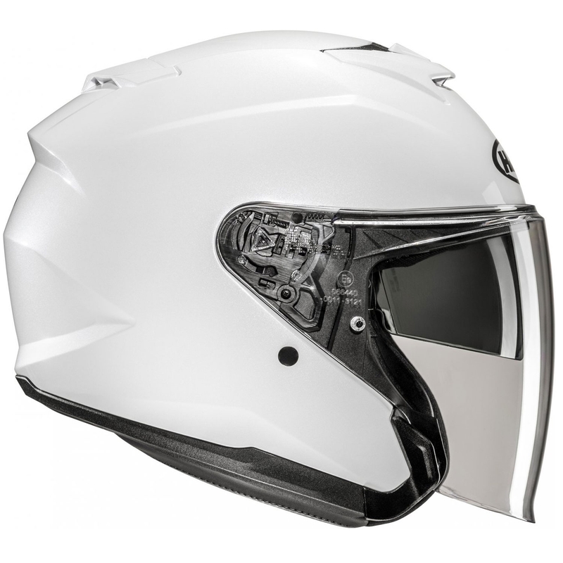 Casque moto ouvert HJC i31 Solid blanc perle
