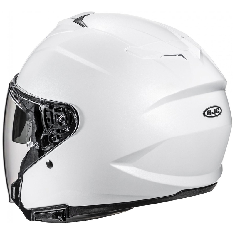 Casque moto ouvert HJC i31 Solid blanc perle