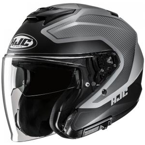 Casque moto ouvert HJC i31 Tevis MC5SF gris-noir