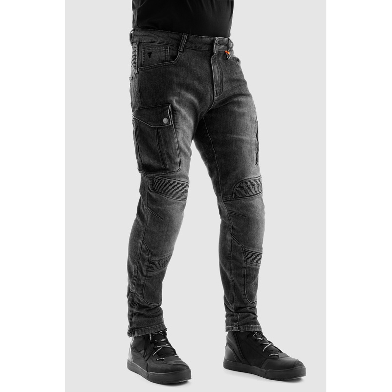Jean moto Rebelhorn Vandal Mono noir délavé