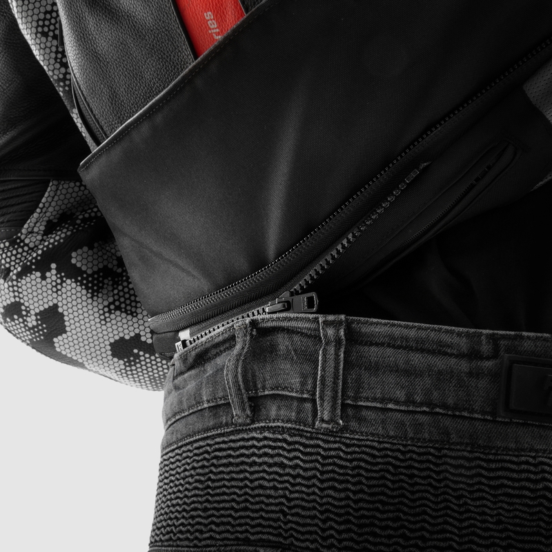Jean moto Rebelhorn Vandal Mono noir délavé