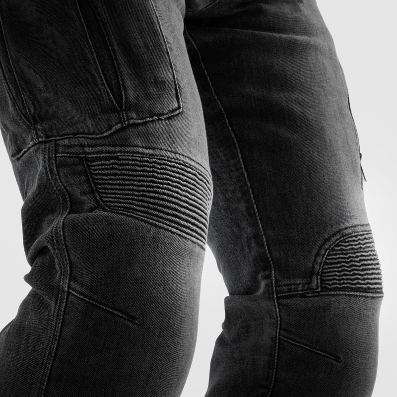 Jean moto Rebelhorn Vandal Mono noir délavé