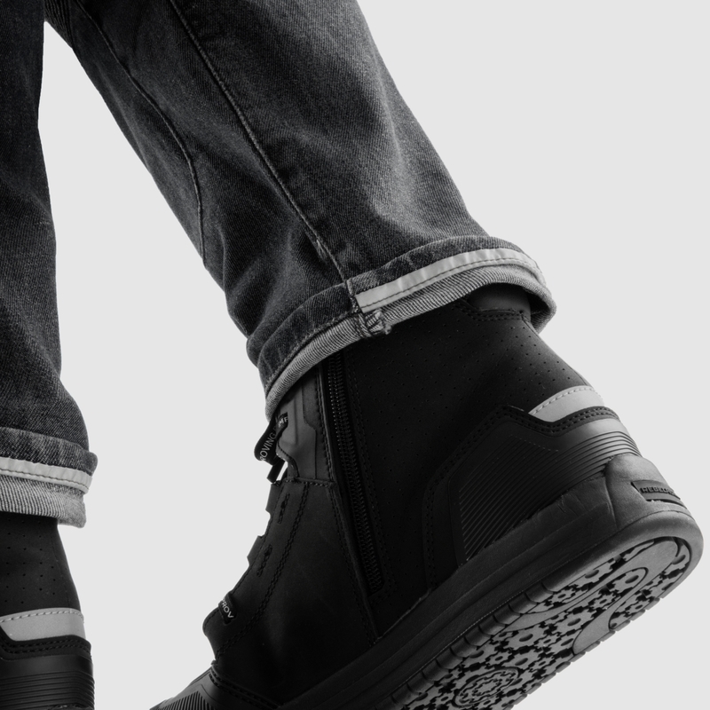 Jean moto Rebelhorn Vandal Mono noir délavé