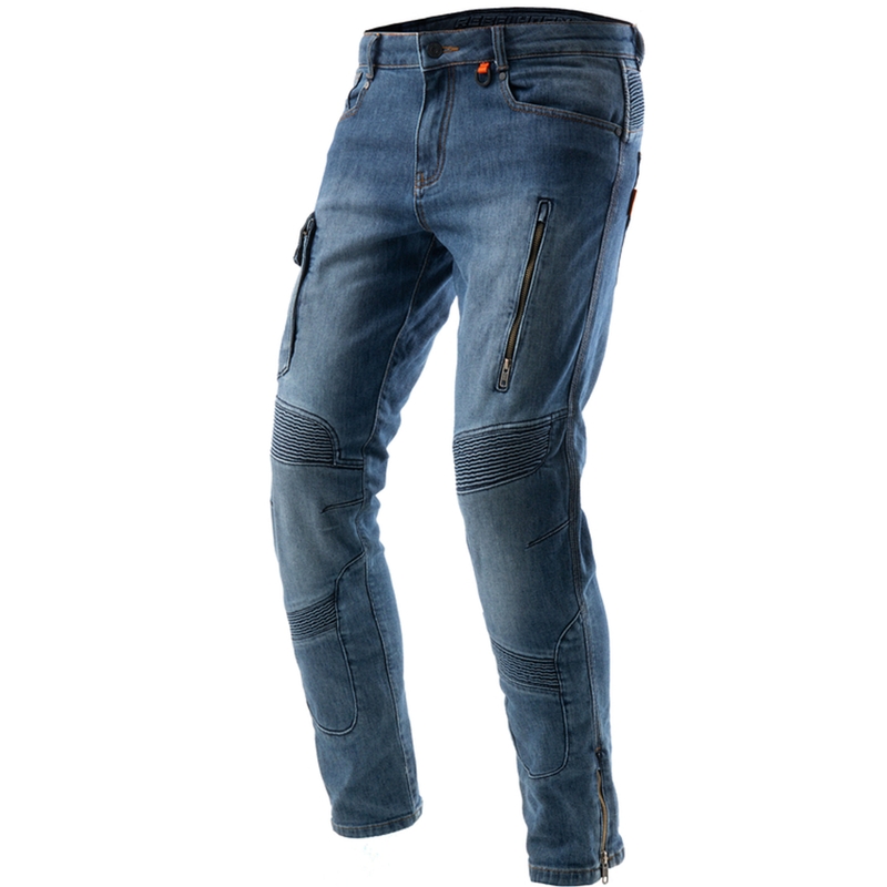 Jean de moto Rebelhorn Vandal Mono Extended bleu délavé