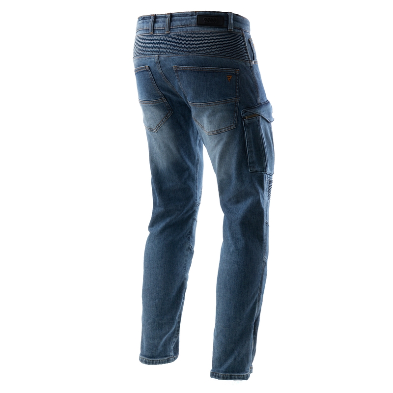 Jean de moto Rebelhorn Vandal Mono Extended bleu délavé