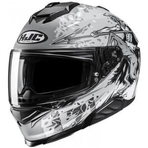 Casque moto intégral HJC i71 Taurus MC10SF gris-noir