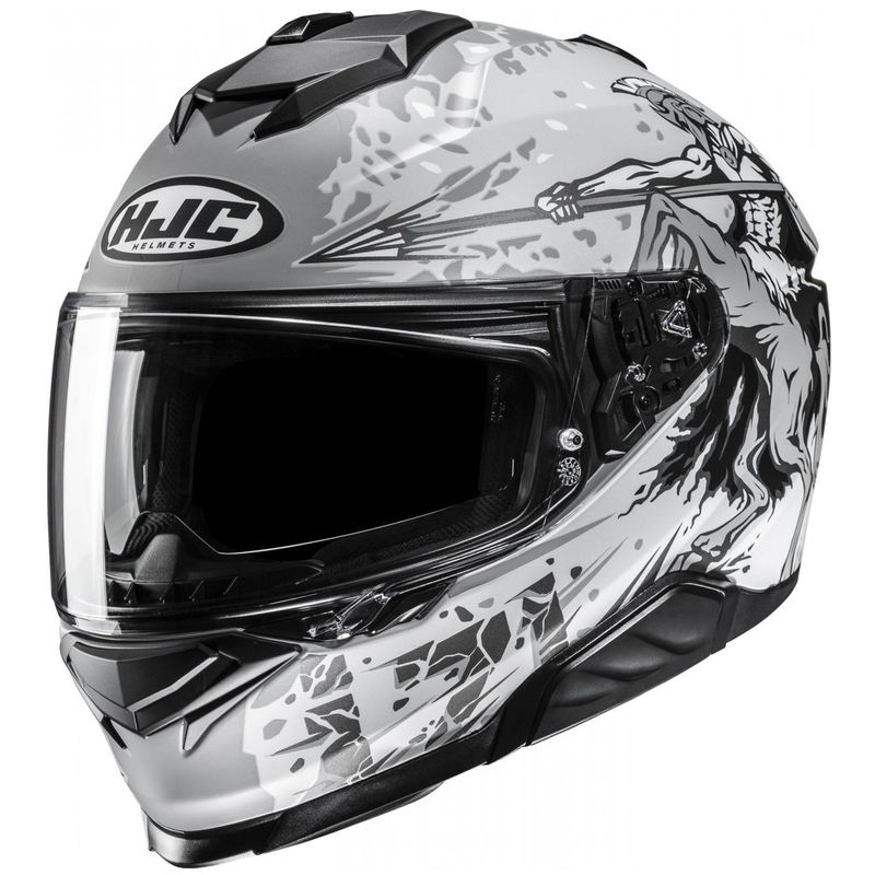 Casque moto intégral HJC i71 Taurus MC10SF gris-noir
