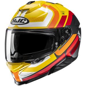 Casque Moto Intégral HJC i71 Viz MC3SF Jaune-Rouge-Noir