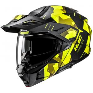 Casque moto modulable HJC i80 Roki MC3HSF jaune fluo-noir