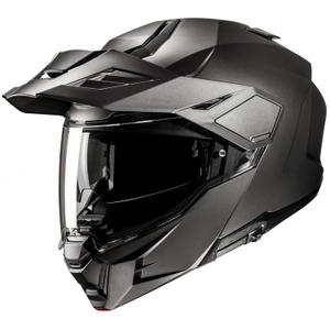 Casque moto modulable HJC i80 Solid Semi Flat titane