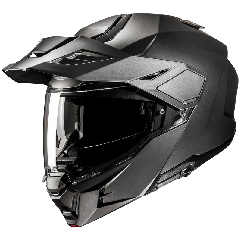 Casque de moto semi-plat modulable HJC i80 Solid, titane
