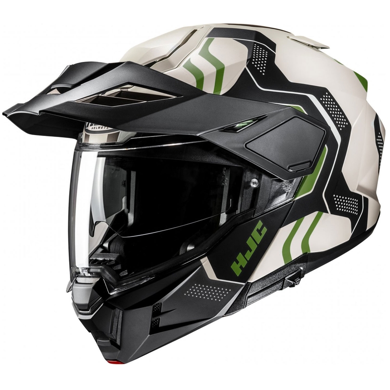 Casque moto modulable HJC i80 Velly MC4SF beige-noir