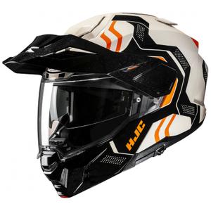 Casque moto modulable HJC i80 Velly MC7 beige-noir