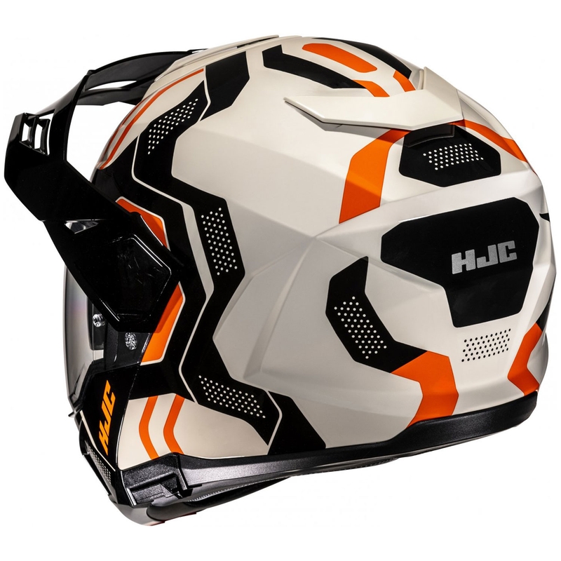Casque moto modulable HJC i80 Velly MC7 beige-noir