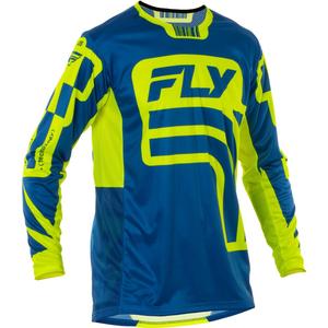 Maillot cross FLY Racing Lite Lancer bleu-jaune fluo