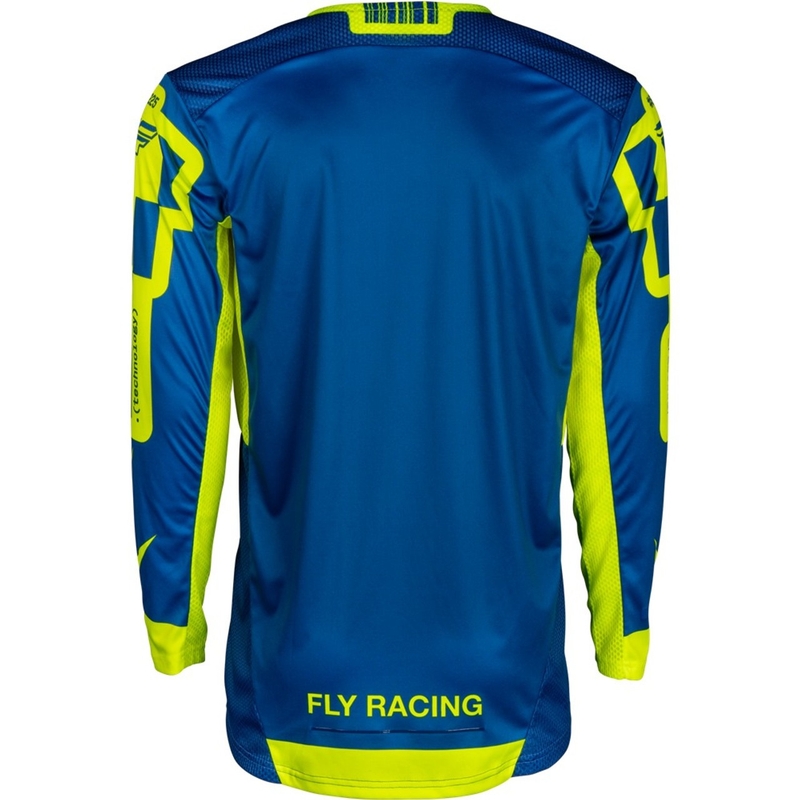 Maillot cross FLY Racing Lite Lancer bleu-jaune fluo