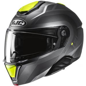 Casque Moto Modulable HJC i91 Arven MC3HSF Gris-Noir-Jaune Fluo