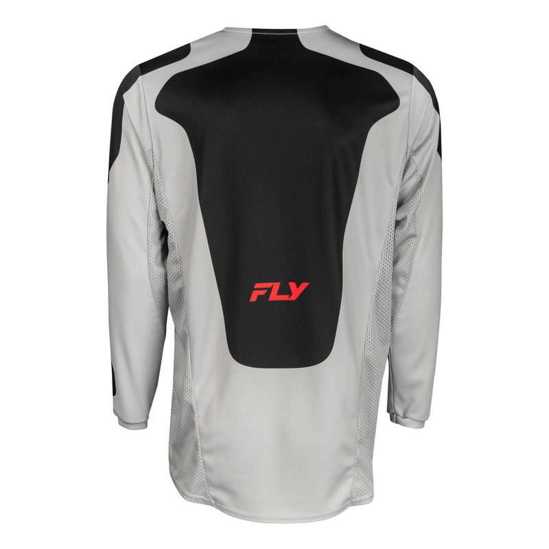 Maillot cross FLY Racing Kinetic Sym gris-rouge-noir