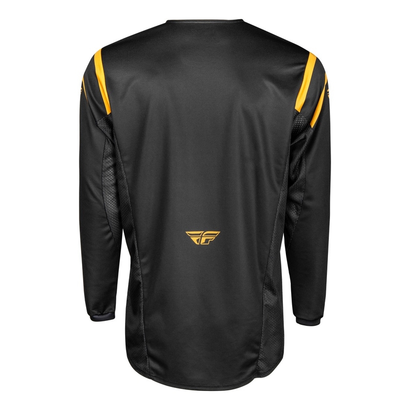 Maillot cross FLY Racing Kinetic Center noir et or